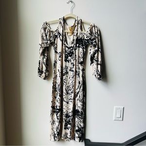 RACHEL PALLY - Open Shoulder Long Sleeve Dress